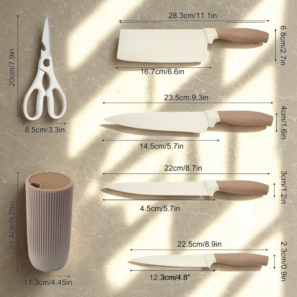 Set cuchillos minimalista