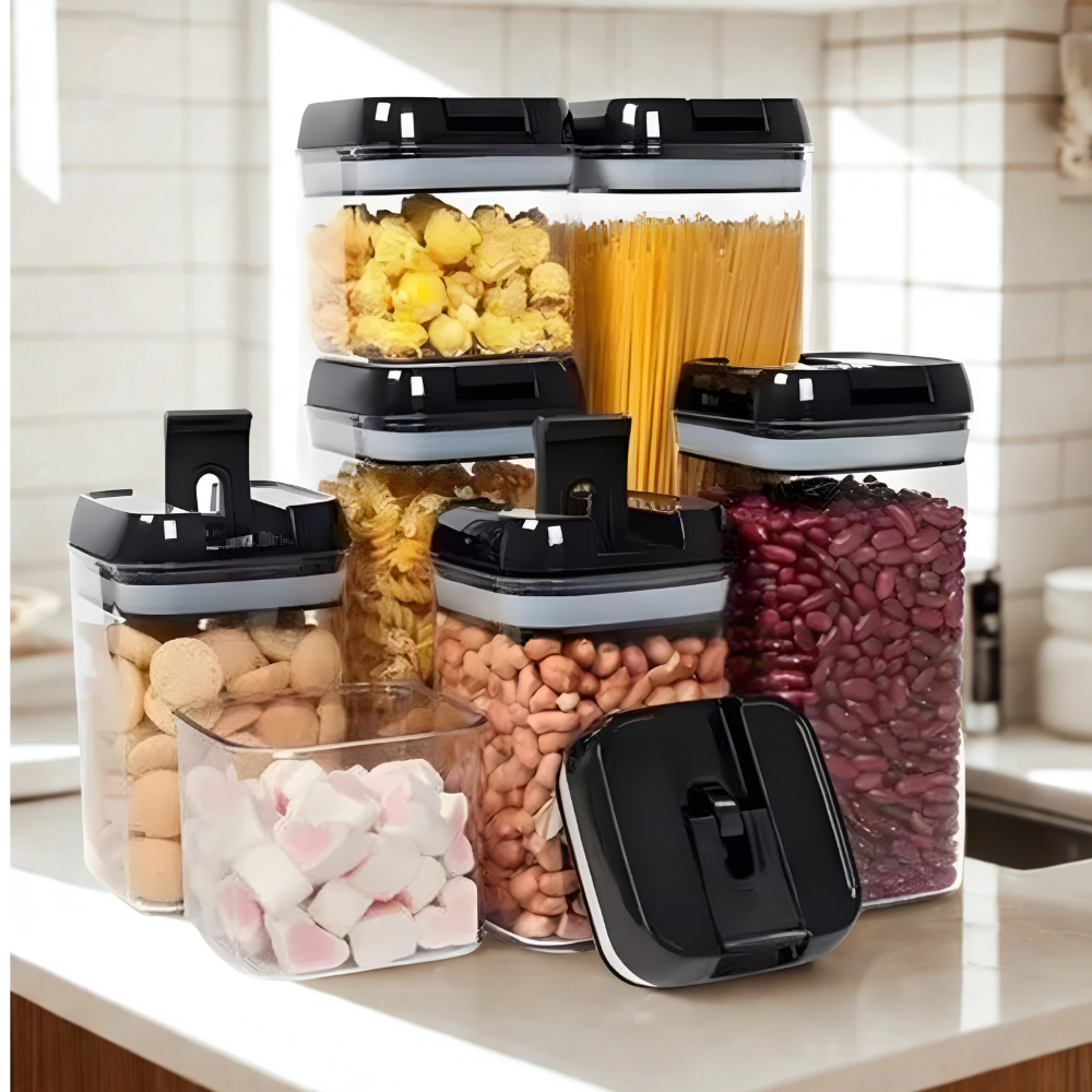 Set de 7 Frascos Herméticos Cocina