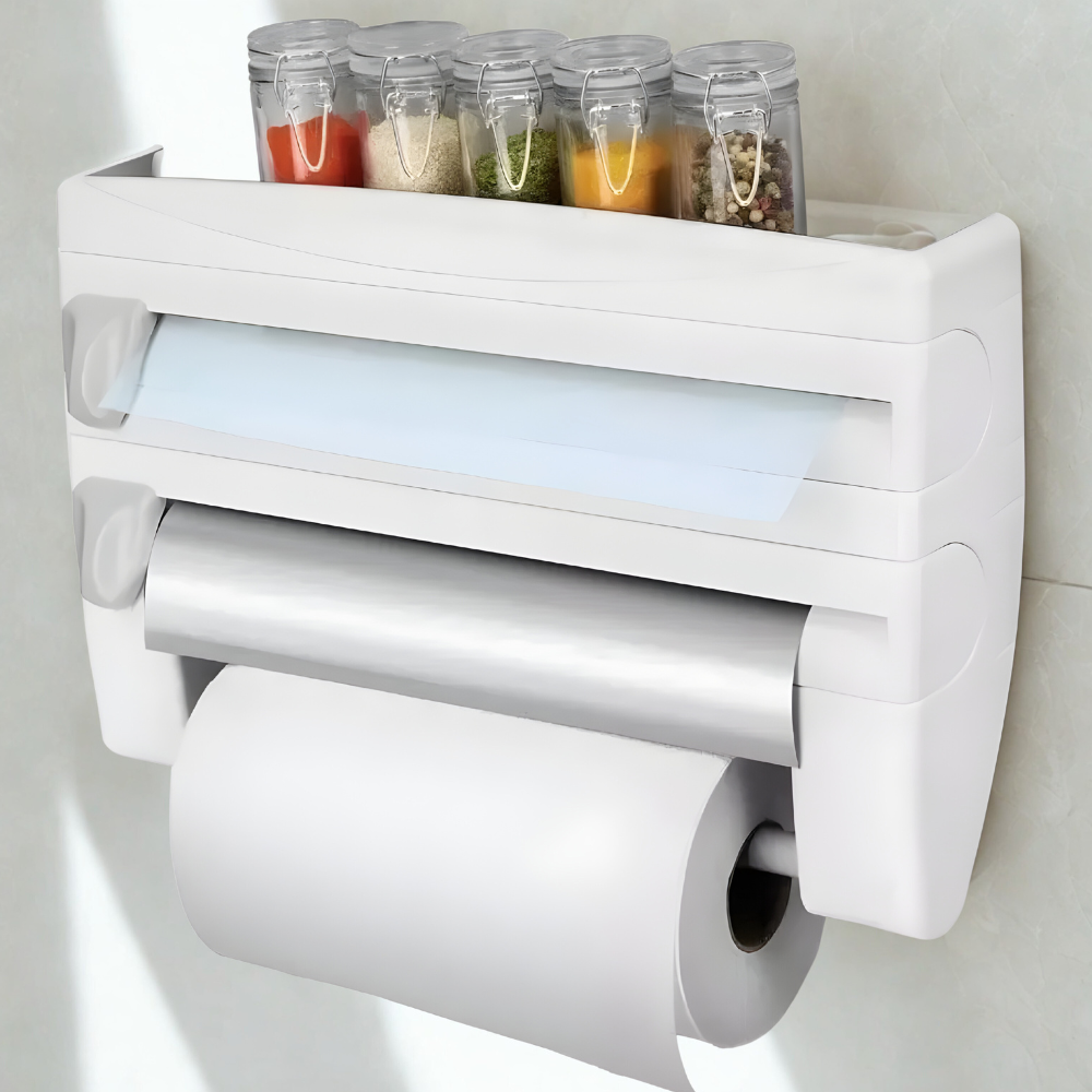 Dispensador de Papel de Cocina 4 en 1
