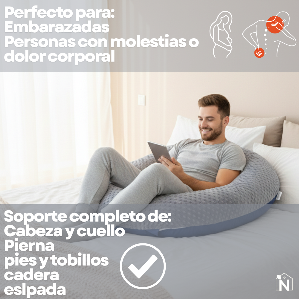 Almohada Ergonómica de Soporte Completo